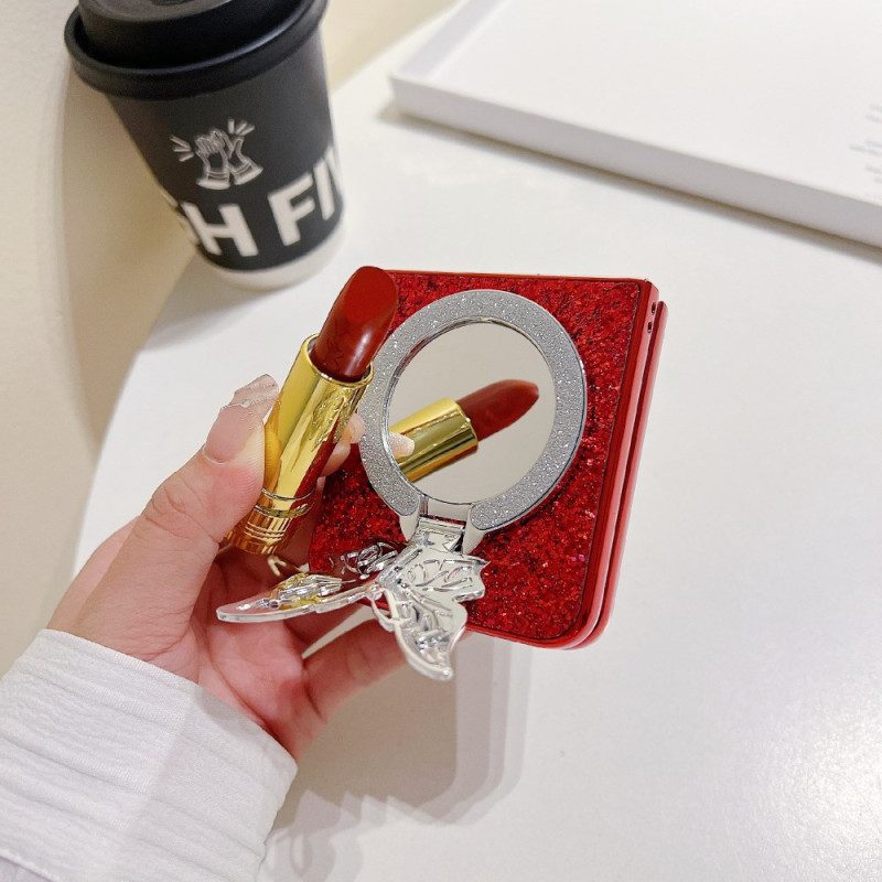 Hülle Samsung Galaxy Z Flip 7 Fe Handyhülle Strass-schmetterlingsständer