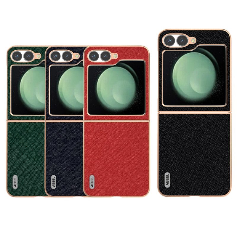 Hülle Samsung Galaxy Z Flip 7 Fe Handyhülle Strukturiertes Leder