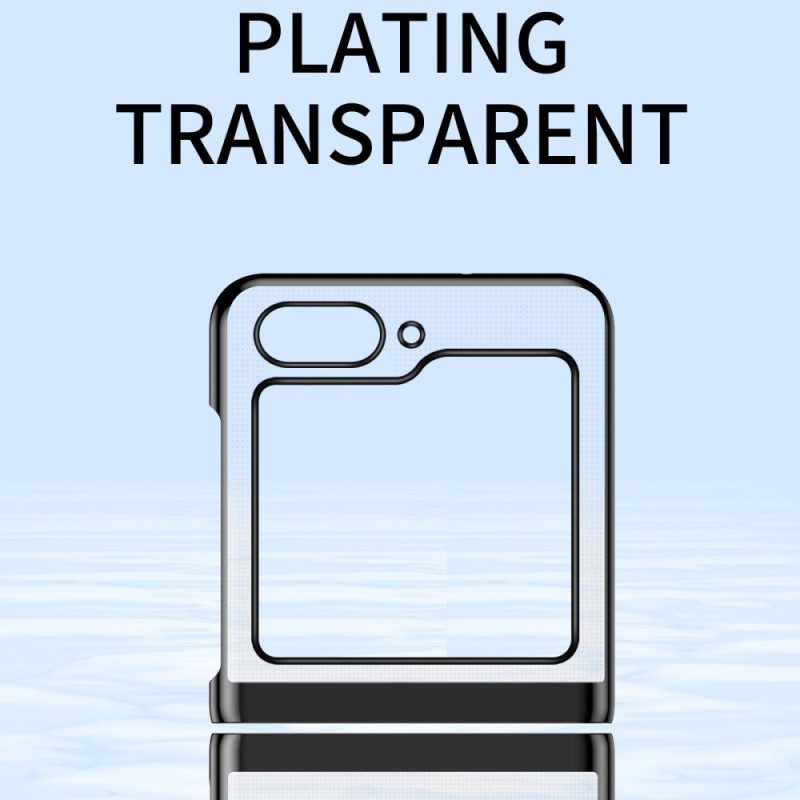 Hülle Samsung Galaxy Z Flip 7 Fe Handyhülle Transparentes Design Und Metallic-effekt