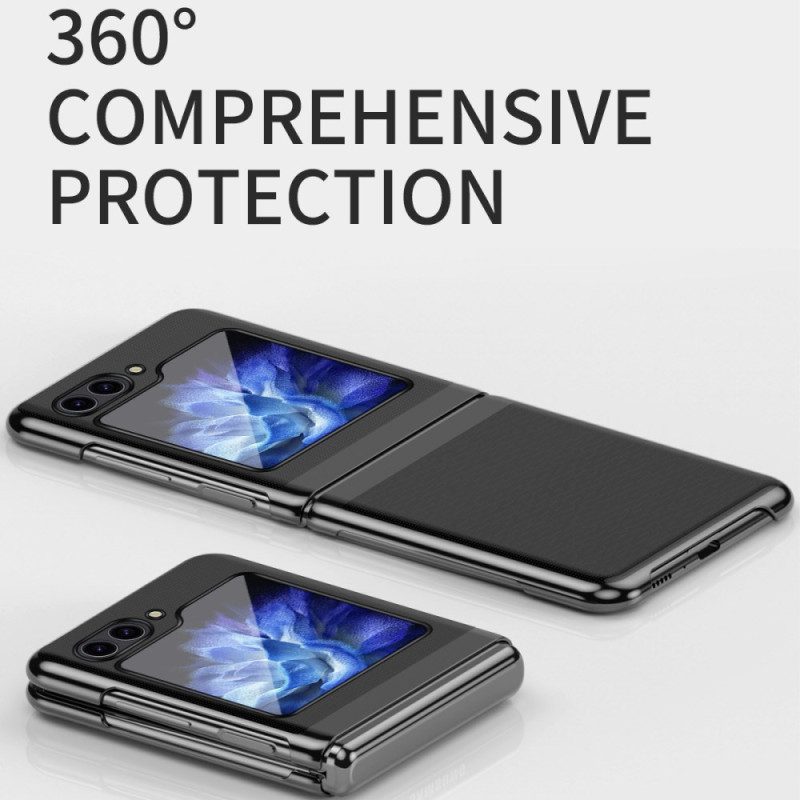 Hülle Samsung Galaxy Z Flip 7 Fe Handyhülle Transparentes Design Und Metallic-effekt