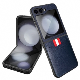 Hülle Samsung Galaxy Z Flip 7 Fe Kartenetui Mit Litschi-textur