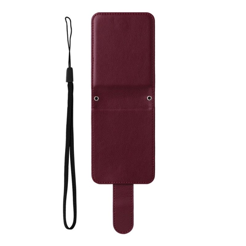 Hülle Samsung Galaxy Z Flip 7 Fe Kartenhalter In Lederoptik