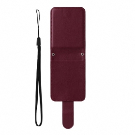 Hülle Samsung Galaxy Z Flip 7 Fe Kartenhalter In Lederoptik