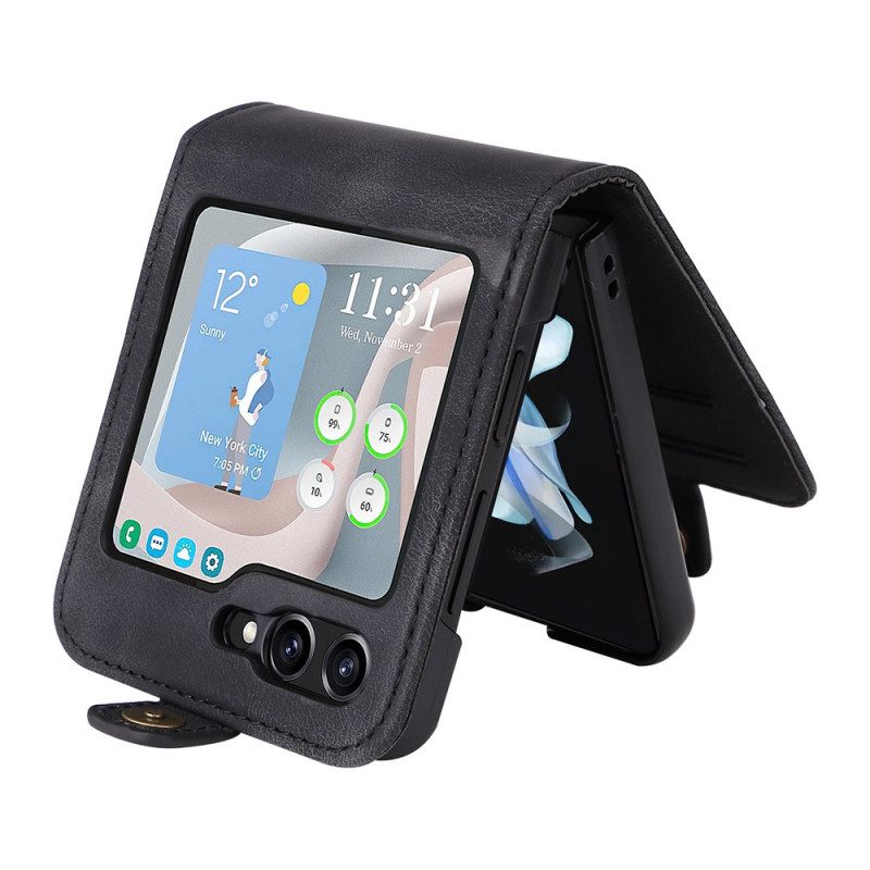 Hülle Samsung Galaxy Z Flip 7 Fe Kartenhalter Yikatu