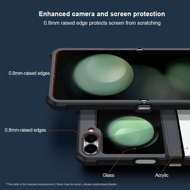 Hülle Samsung Galaxy Z Flip 7 Fe Kleine Displayschutzfolie Auf Der Rückseite Xundd