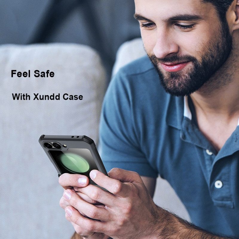 Hülle Samsung Galaxy Z Flip 7 Fe Kleine Displayschutzfolie Auf Der Rückseite Xundd