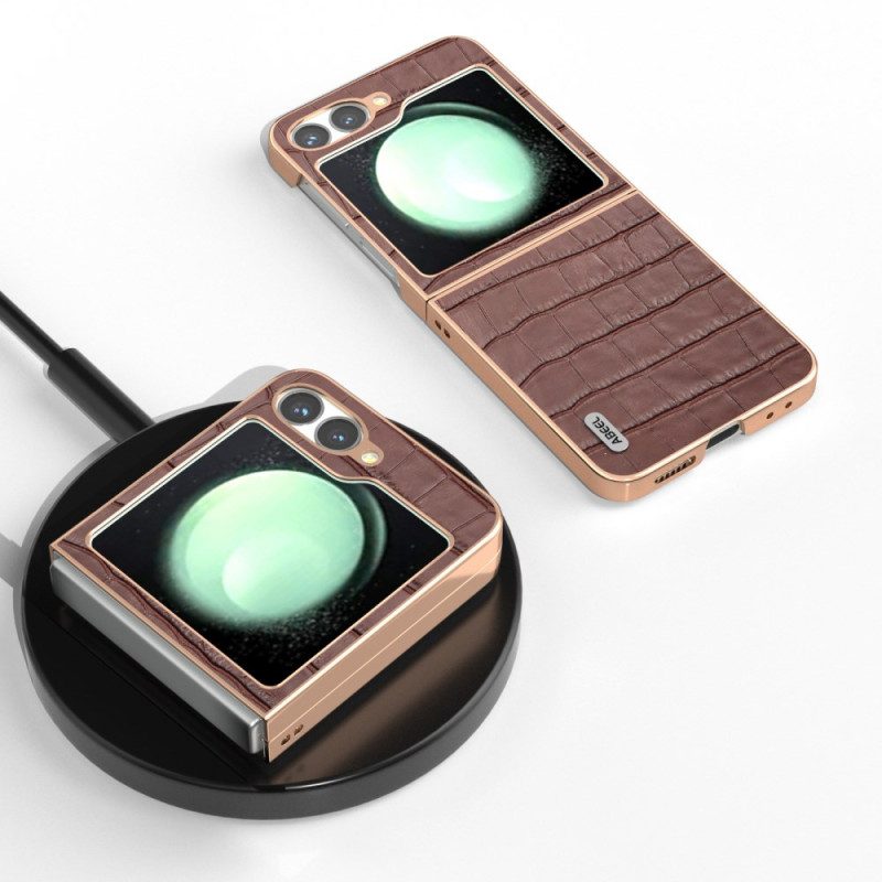 Hülle Samsung Galaxy Z Flip 7 Fe Krokodiloptik
