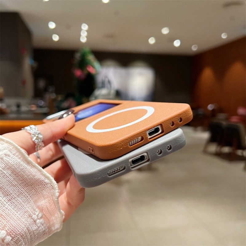 Hülle Samsung Galaxy Z Flip 7 Fe Lederstruktur