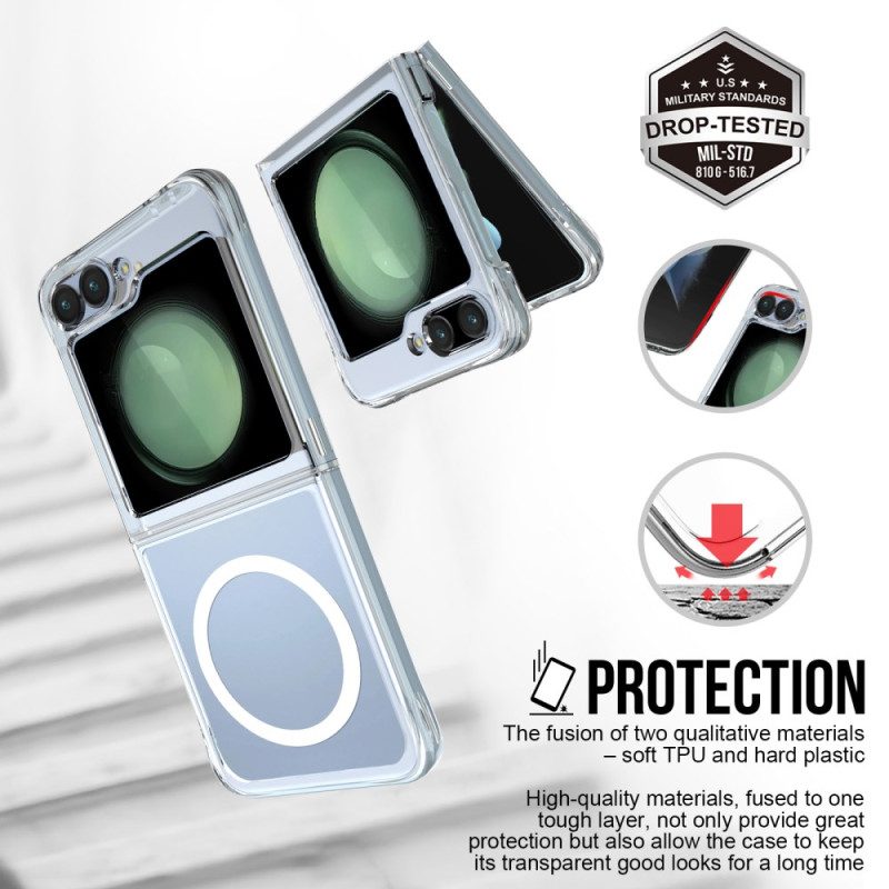 Hülle Samsung Galaxy Z Flip 7 Fe Magnetisch Transparent