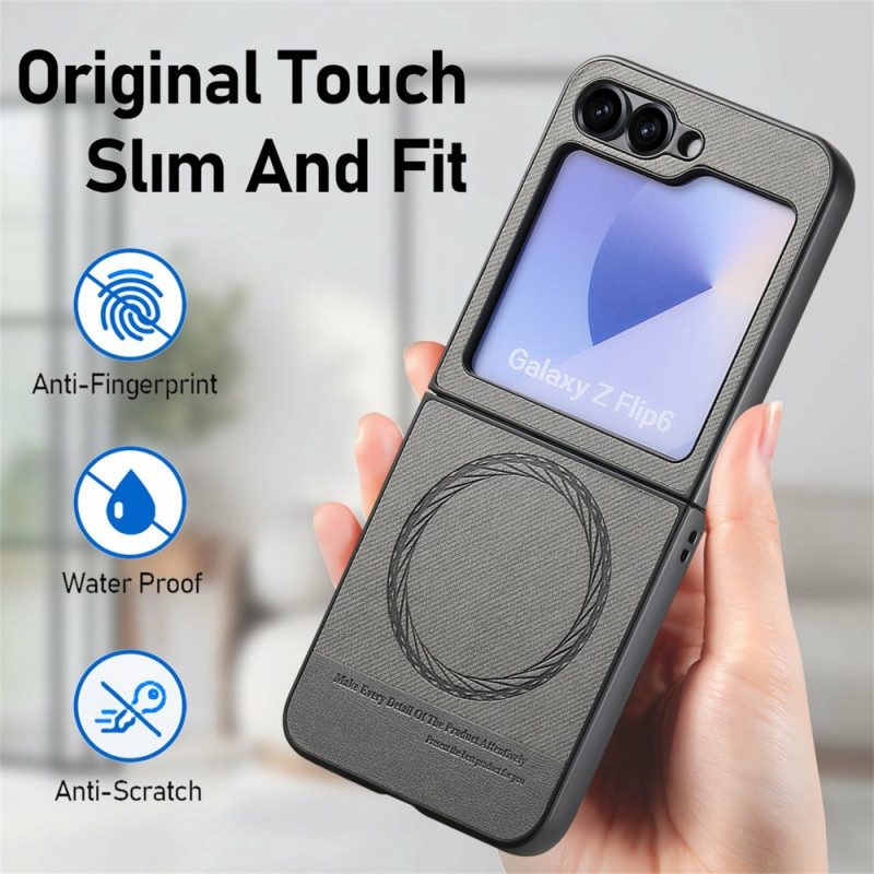 Hülle Samsung Galaxy Z Flip 7 Fe Magsafe Kompatible Denim-textur