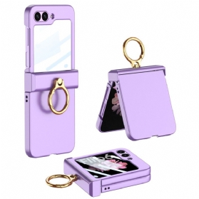 Hülle Samsung Galaxy Z Flip 7 Fe Ringhalter Und Gkk Displayschutzfolie Aus Gehärtetem Glas