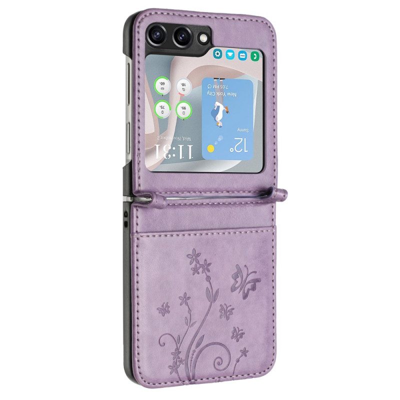 Hülle Samsung Galaxy Z Flip 7 Fe Schmetterlinge Und Blumen