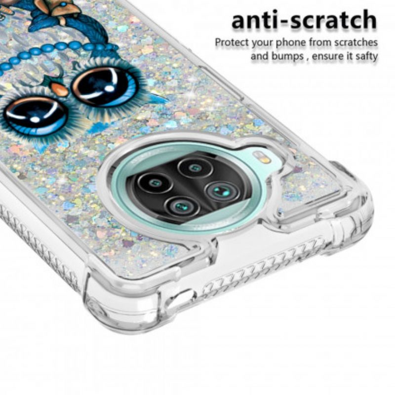 Hülle Für Xiaomi Mi 10T Lite Miss Owl Pailletten