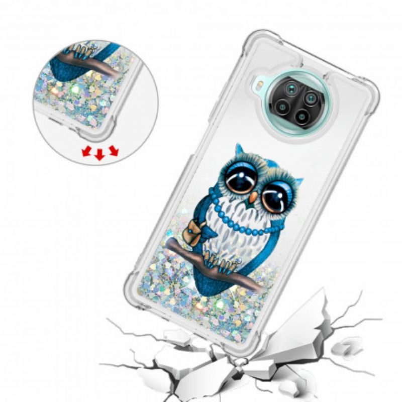 Hülle Für Xiaomi Mi 10T Lite Miss Owl Pailletten