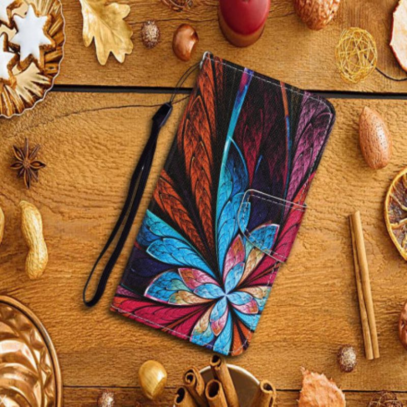 Lederhüllen Für Xiaomi Mi 10T Lite Farbige Laken Mit Umhängeband