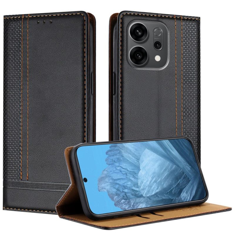 Flip Case Oppo Reno 14f 5g Handyhülle Karomuster