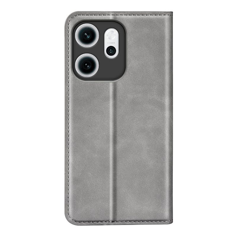 Flip Case Oppo Reno 14f 5g Handyhülle Lederoptik