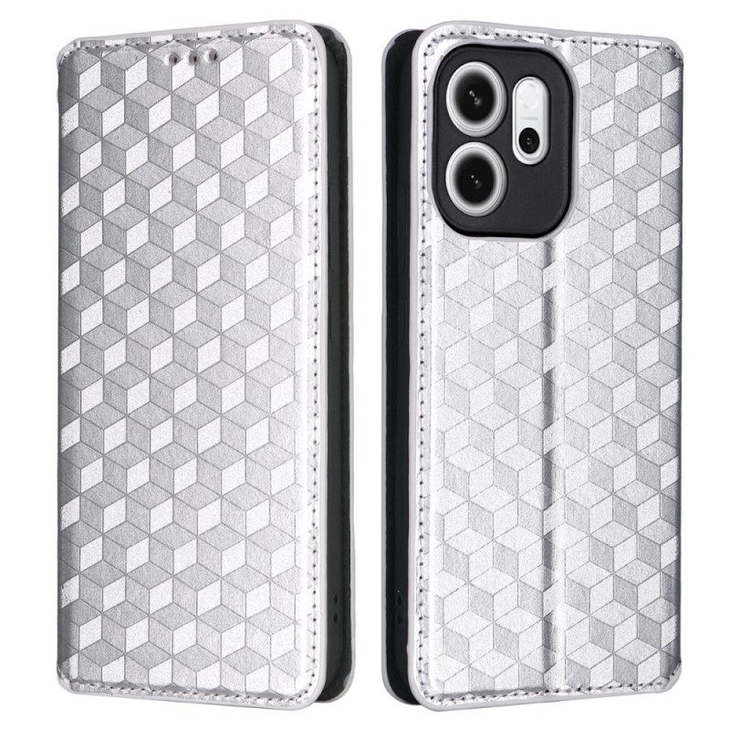 Flip Case Oppo Reno 14f 5g Rautenmuster