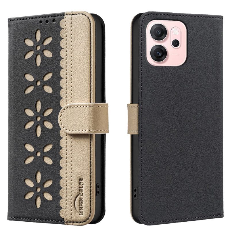 Lederhüllen Für Oppo Reno 14f 5g Binfen Color (blumenmuster)