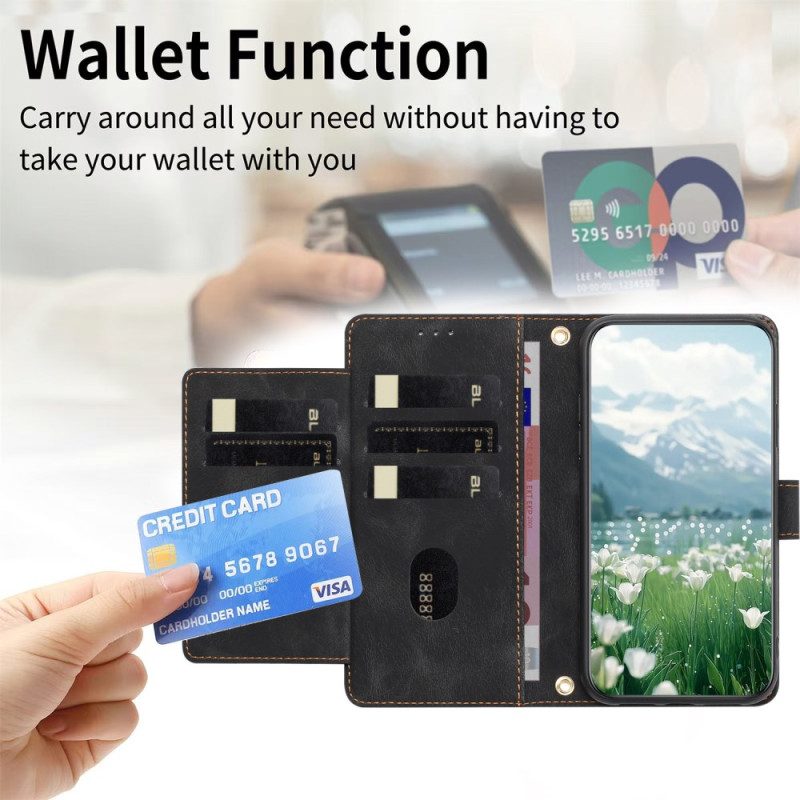 Lederhüllen Oppo Reno 14f 5g Handyhülle Florale Wildlederoptik