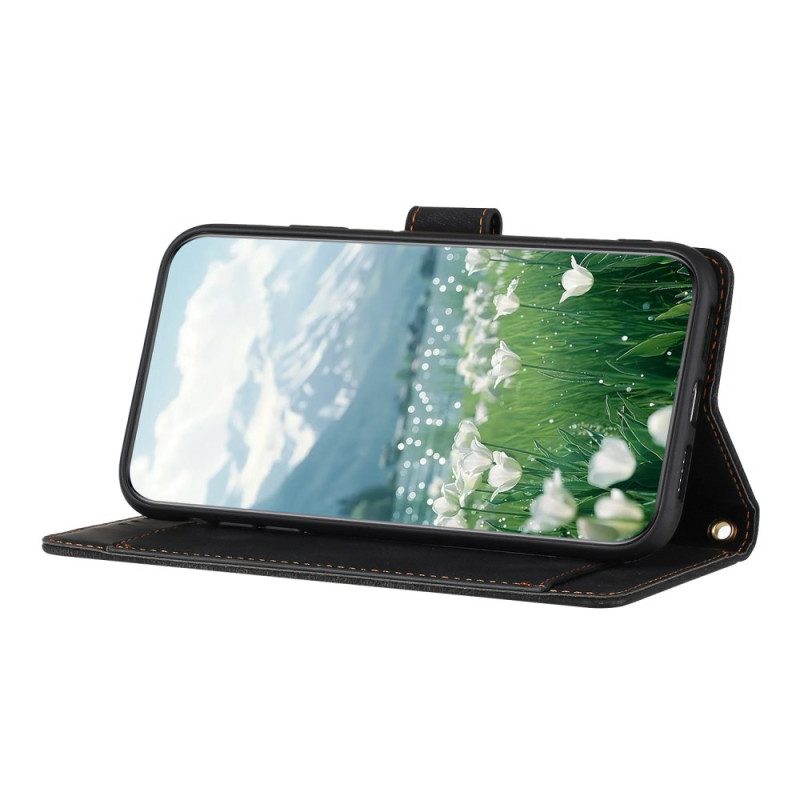 Lederhüllen Oppo Reno 14f 5g Handyhülle Florale Wildlederoptik