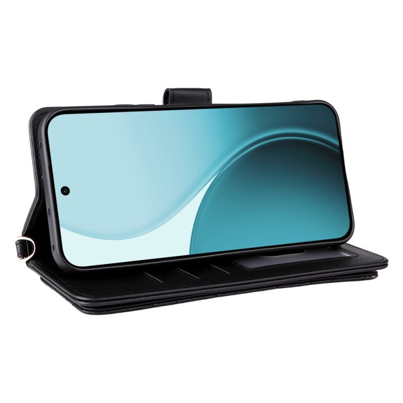 Lederhüllen Oppo Reno 14f 5g Hochwertiges Design Mit Schultergurt Und Trageband