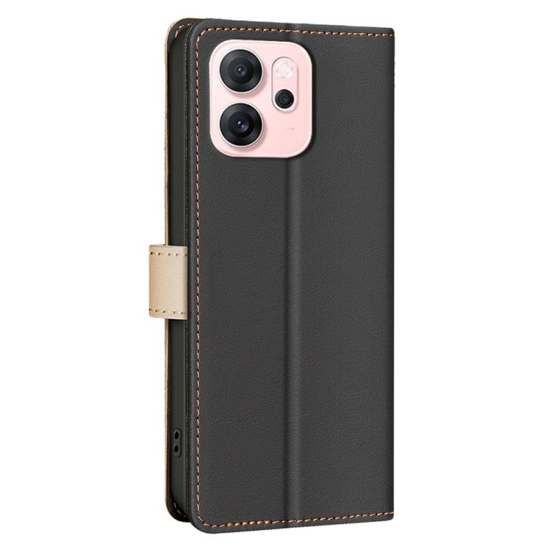 Lederhüllen Oppo Reno 14f 5g Zweifarbig