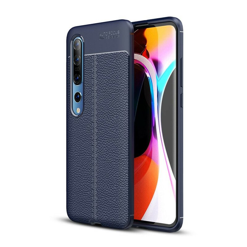 Hülle Für Xiaomi Mi 10 / 10 Pro Doppellinien-litschi-ledereffekt