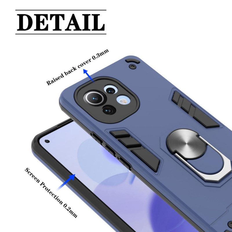Handyhülle Für Xiaomi Mi 11 (5G) Abnehmbare Ringhalterung Aus Metall