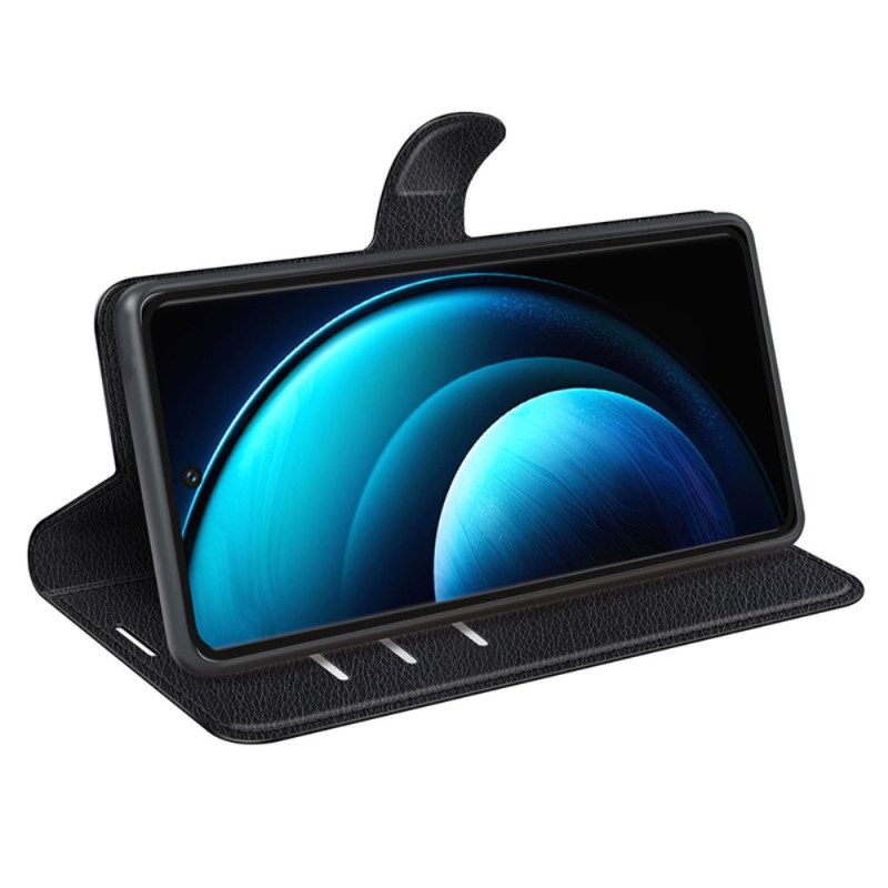 Lederhüllen Vivo X100 Pro Litschi-kunstleder