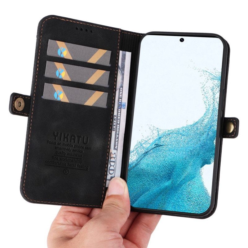 Lederhüllen Für Samsung Galaxy S23 5G Yikatu