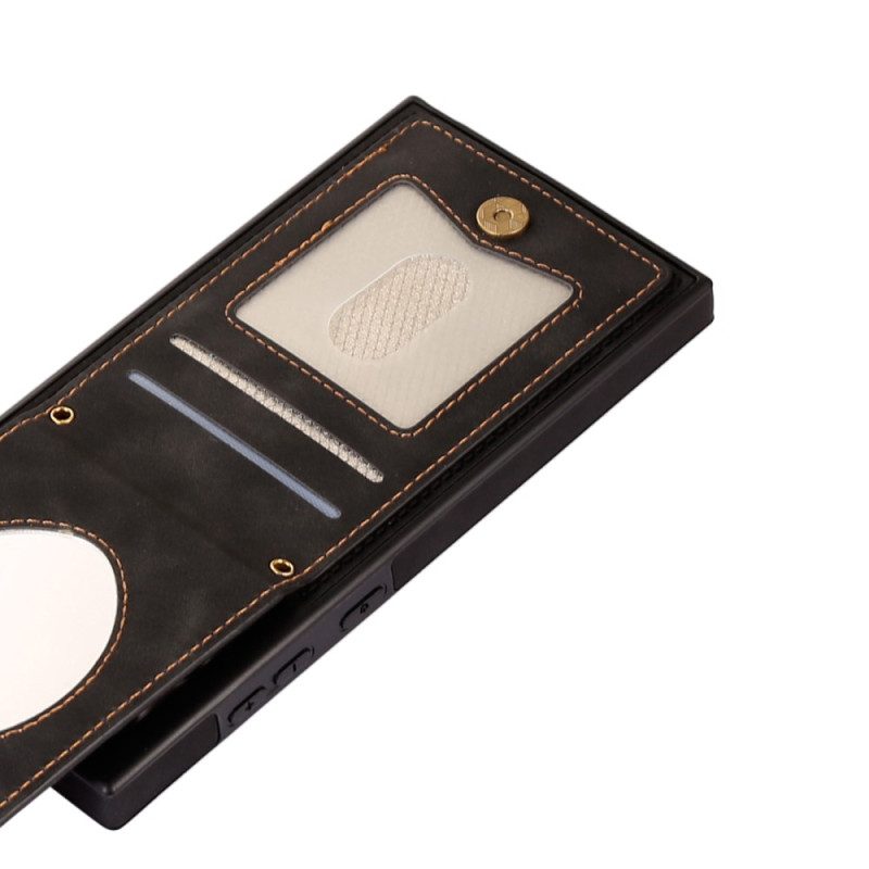 Hülle Für Samsung Galaxy S23 Ultra 5G Rfid-kartenhalter Mit Schultergurt