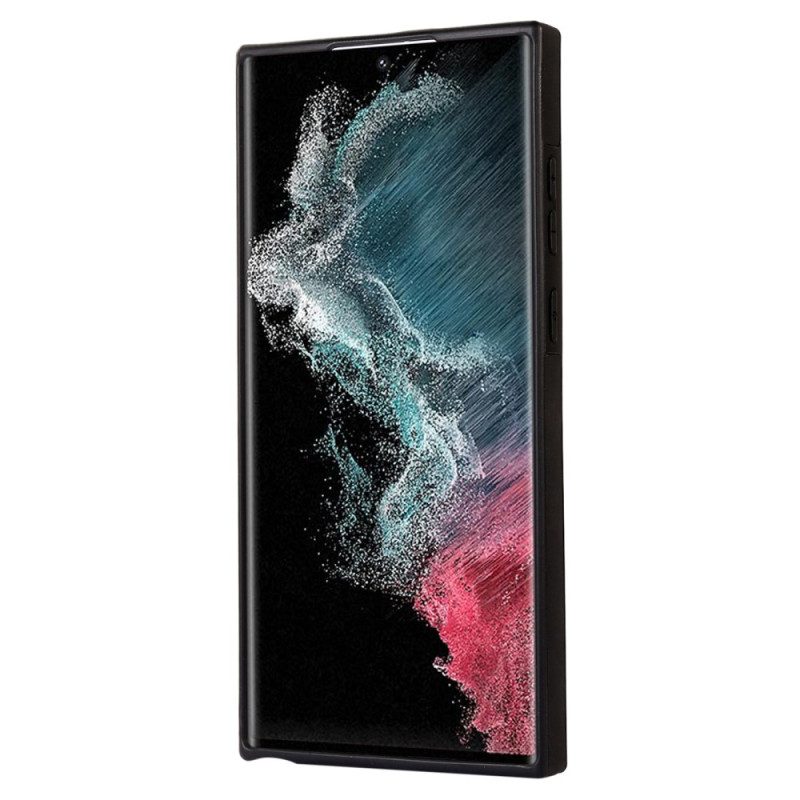 Hülle Für Samsung Galaxy S23 Ultra 5G Rfid-kartenhalter Mit Schultergurt
