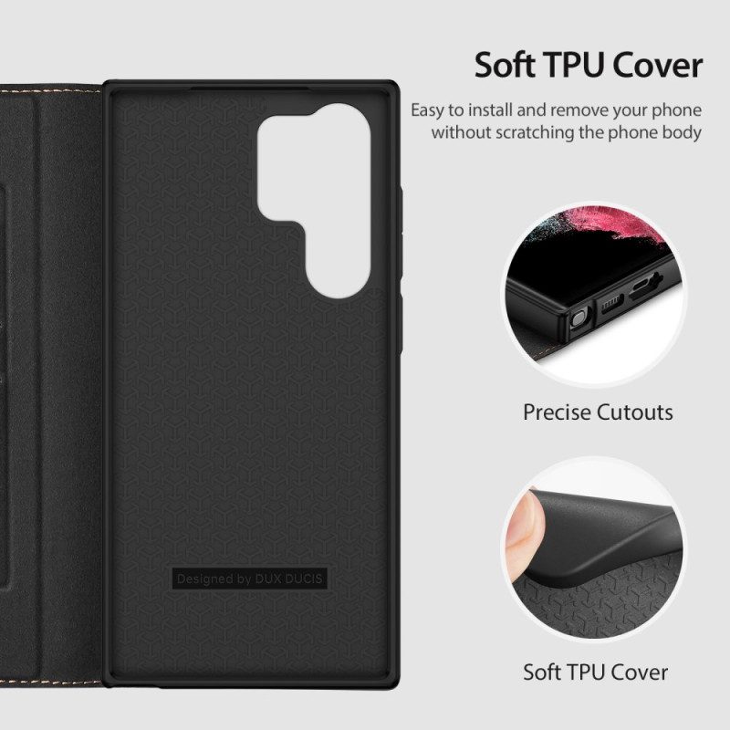 Schutzhülle Für Samsung Galaxy S23 Ultra 5G Flip Case Haut X2-serie Dux Ducis