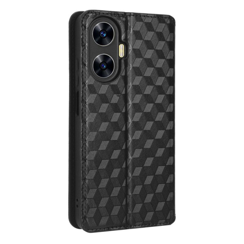 Flip Case Realme C55 Handyhülle 3d-muster