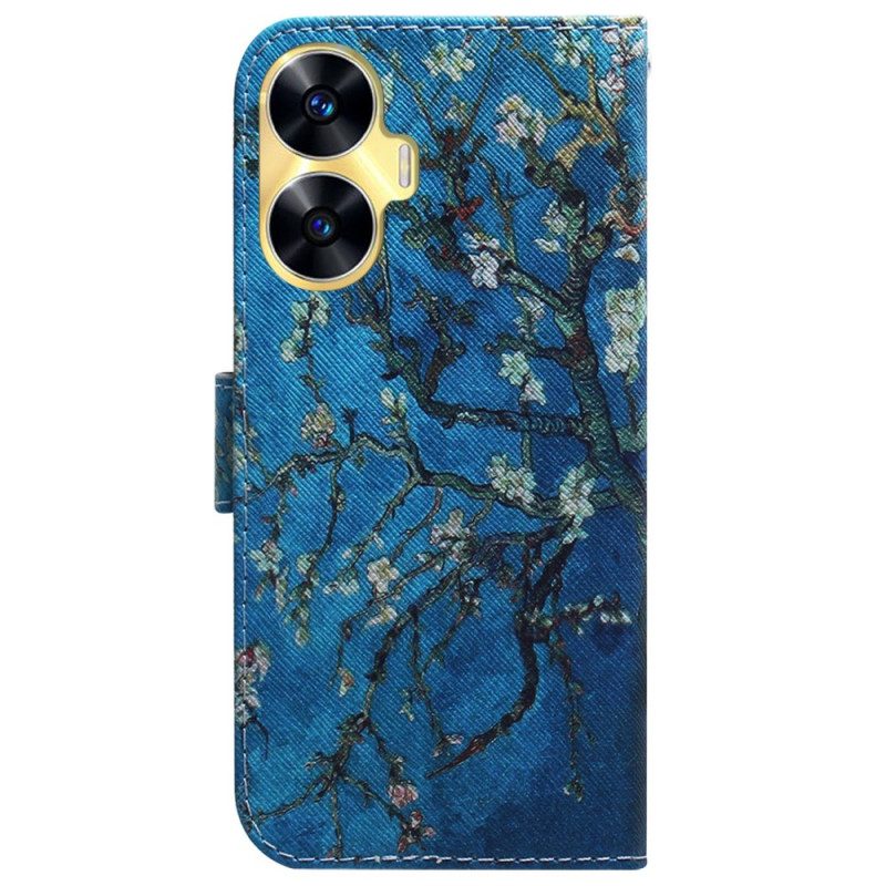 Lederhüllen Realme C55 Aprikosenblüten