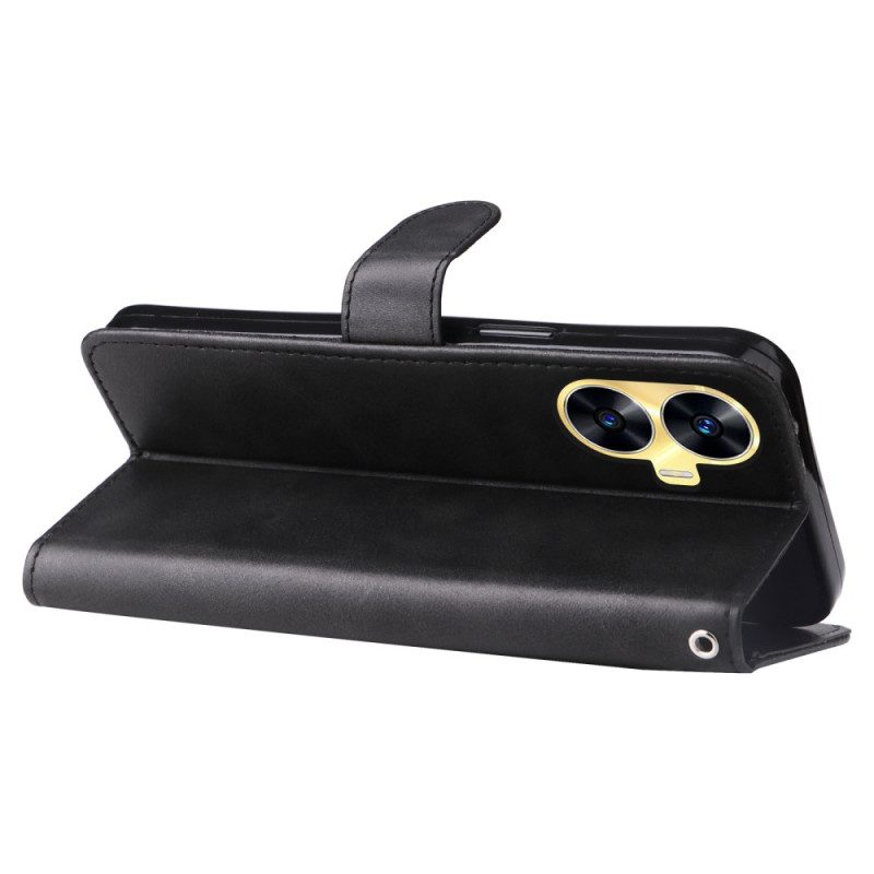 Lederhüllen Realme C55 Armband Mit Münzfach Vorne