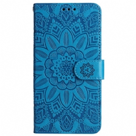 Lederhüllen Realme C55 Handyhülle Armband Mit Sonnenblumenmuster