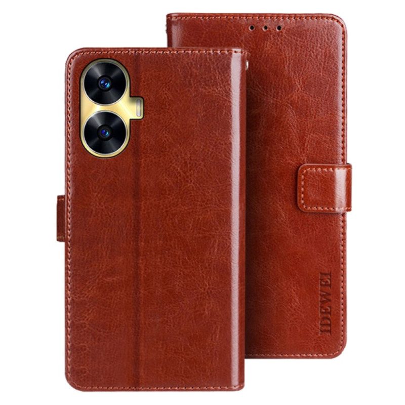 Lederhüllen Realme C55 Idewei Mit Struktur