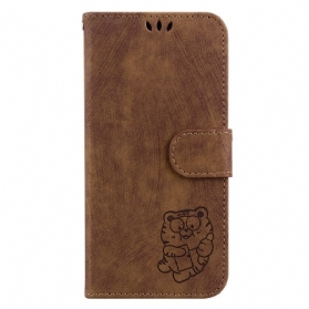 Lederhüllen Realme C55 Niedlicher Tiger