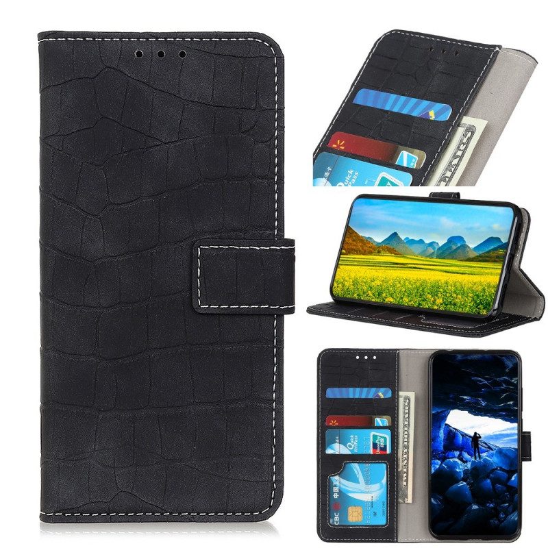 Lederhüllen Für Sony Xperia 10 IV Krokodilleder-stil