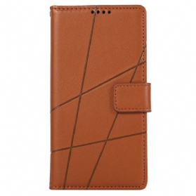 Lederhüllen Samsung Galaxy M55 5g Handyhülle Riemenlinien