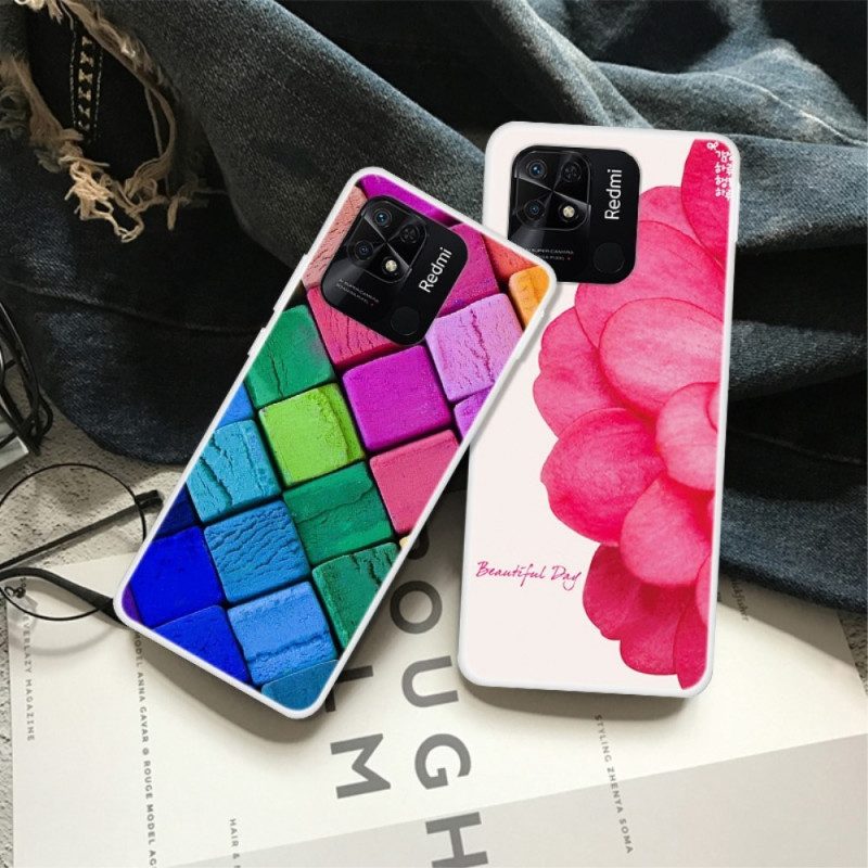 Handyhülle Für Xiaomi Redmi 10C Schöne Blumen