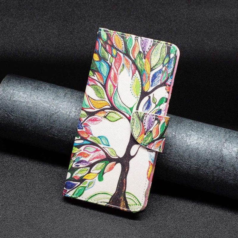 Lederhüllen Für Xiaomi Redmi 10C Aquarellbaum