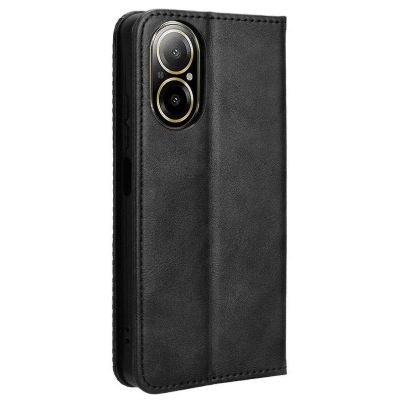 Flip Case Realme C67 Vintage-rand