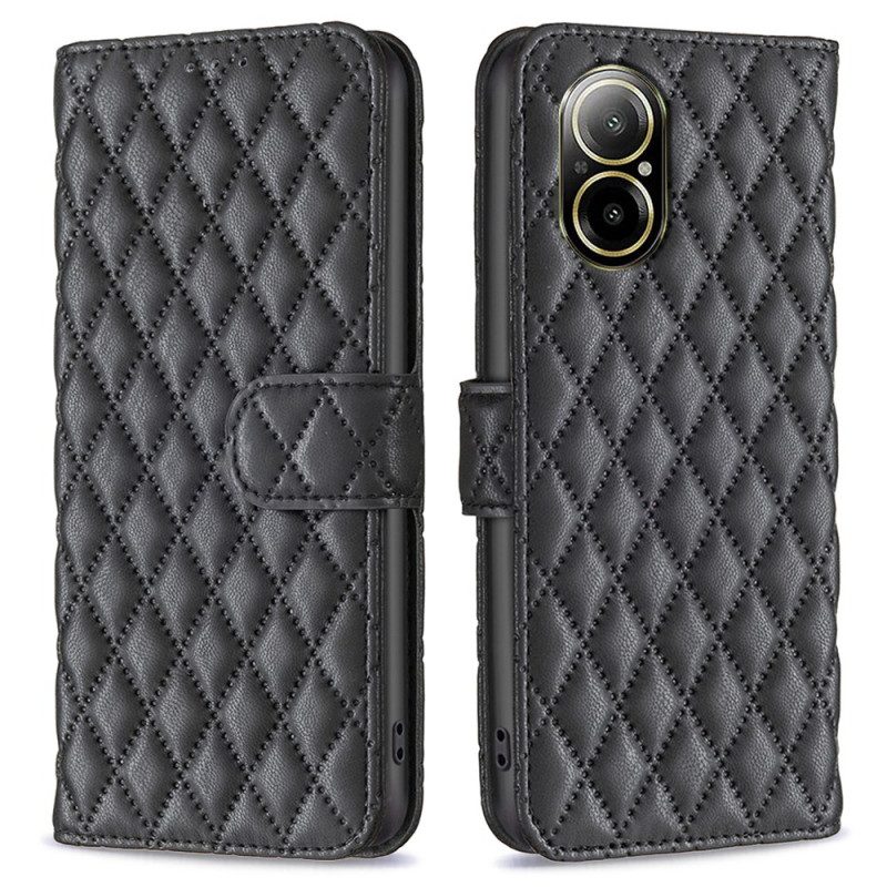 Lederhüllen Realme C67 Gesteppt