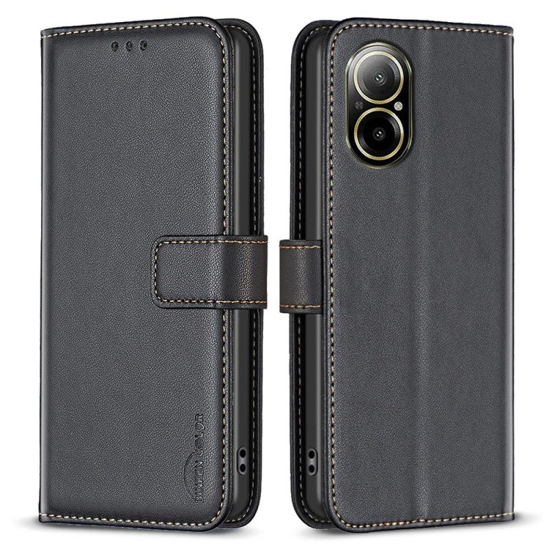 Lederhüllen Realme C67 Handyhülle Klassisch Binfen Color