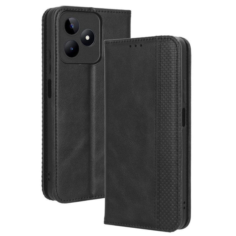 Flip Case Realme C53 Vintage-stil