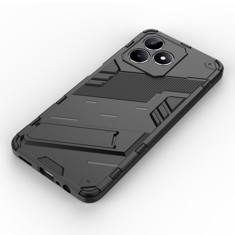 Hülle Realme C53 Handyhülle Abnehmbarer Ständer Mit Zwei Positionen Für Freihändiges Tragen