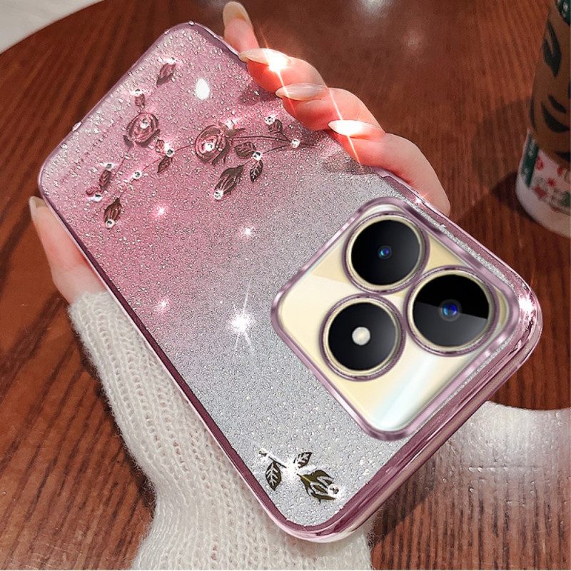 Hülle Realme C53 Handyhülle Kadem Glitzer- Und Strasshalter